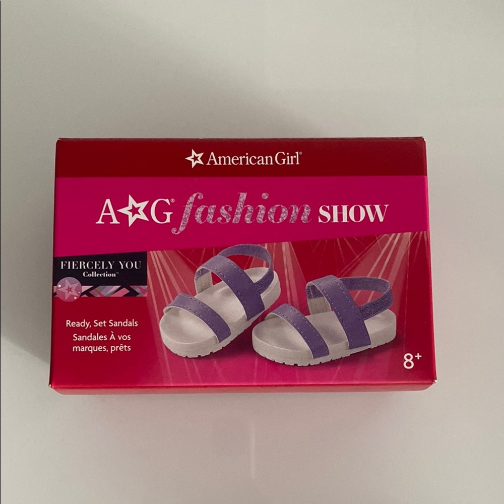 American Girl - Ready Set Purple & White Sandal AG Fashion Show Fiercely You